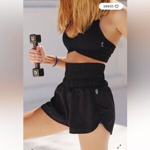 New Free People Movement The Way Home Athletic Shorts Black Extra Large